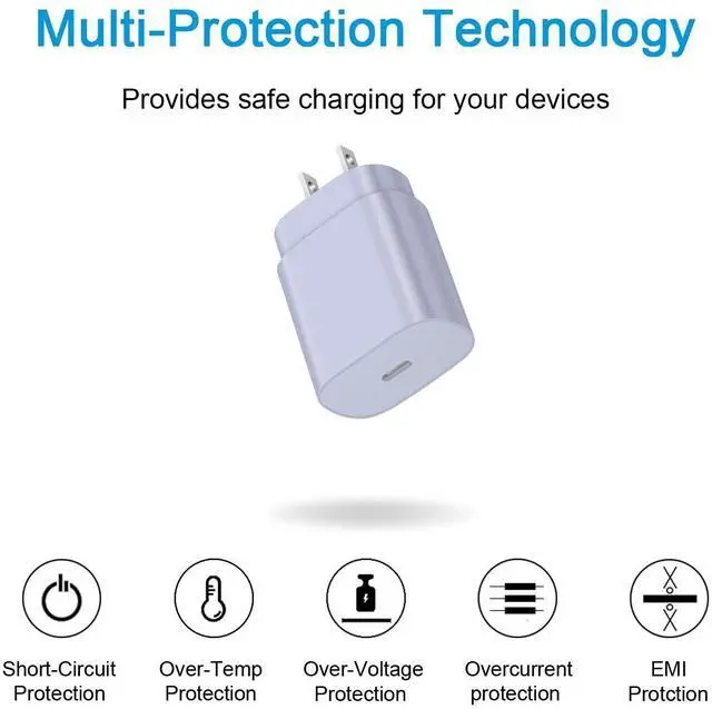 Alt view image 4 of 7 - KEHIPI Type C Charger Fast Charging - 25W USB C Charger Block, Android Phone Wall Charging with 6Ft Type C to C Cable for Galaxy S25 Ultra/S25/S25+/S24 Ultra/S24/S24+/S23/S22 S21/S20/Note 20/Note 10