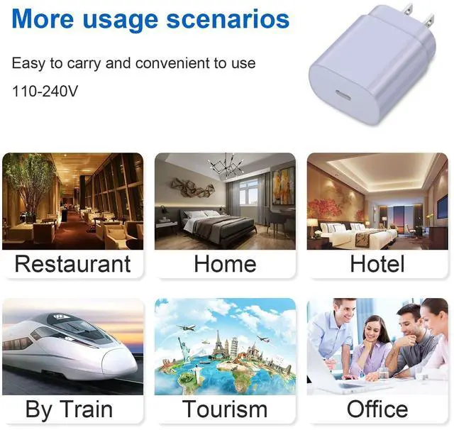 Alt view image 7 of 7 - KEHIPI Type C Charger Fast Charging - 25W USB C Charger Block, Android Phone Wall Charging with 6Ft Type C to C Cable for Galaxy S25 Ultra/S25/S25+/S24 Ultra/S24/S24+/S23/S22 S21/S20/Note 20/Note 10