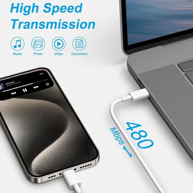 Alt view image 5 of 7 - KEHIPI i Phone 15 Charger Fast Charging - 20W USB C Wall Charger Block with 6Ft Type C Cable Compatible with iPhone 15/15 Pro/15 Pro Max, iPad Pro, Air 5/4, 10th, Samsung Galaxy and Android Phone
