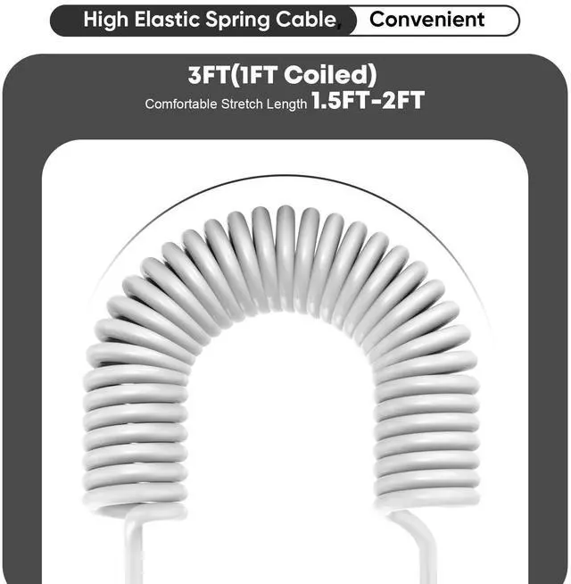 Alt view image 5 of 7 - KEHIPI 38W Car Charger for Apple Watch,Fast USB C Car Charger PD&QC3.0 Dual Port Charging Adapter,6 Foot USB-C to Lightning Cable with Fast Charging Cable for iWatch Series 10/9/8,iPhone 14/13