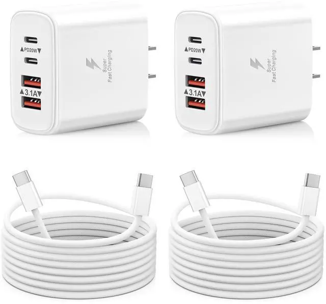 Main image of KEHIPI iPhone 16 15 Charger Fast Charging, 2 Pack 40W USB C Charger Block with 6FT Long Type C Cable Cord Wall Chargers Plug Compatible with iPhone 16/16 Plus/16 Pro/16 Pro Max/15/15 Pro Max/iPad