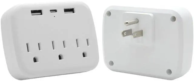 Main image of KEHIPI multi plug wall outlet,usb plug adapter for wall outlet, outlet splitter plug adapter with 3 Wall Outlets and 3 USB Wall Charger for Home Office Travel