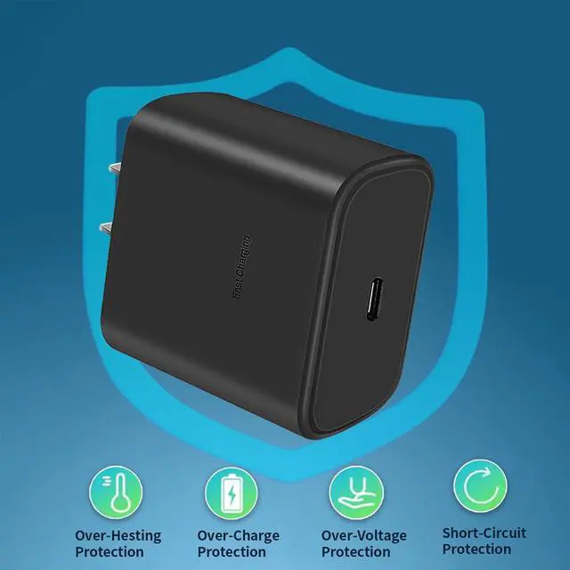Alt view image 5 of 7 - KEHIPI 45 W USB C Charger Block,Super Fast Charge Type-C Adapter, USB Wall Charger for Samsung S22/22 +/S21/S20, and More. (Black)