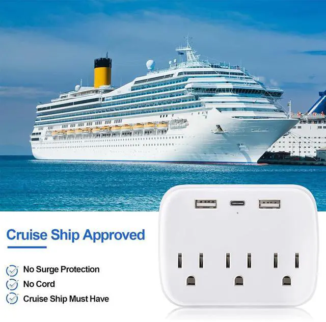 Alt view image 4 of 7 - KEHIPI multi plug wall outlet,usb plug adapter for wall outlet, outlet splitter plug adapter with 3 Wall Outlets and 3 USB Wall Charger for Home Office Travel