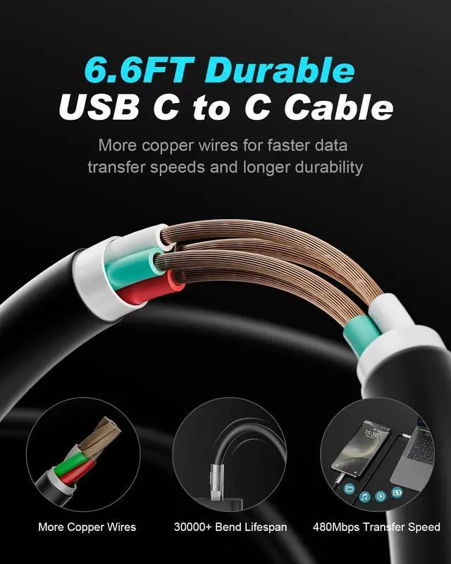 Alt view image 5 of 7 - KEHIPI 25W Compatible with Samsung Super Fast Charger USB C Android Phone Charging Adapter with 6.6FT Cable Cord for Samsung Galaxy S24 Ultra/S24/S23/S22 Ultra/S22+/S22 Plus/S21+/Note 20/Note10+