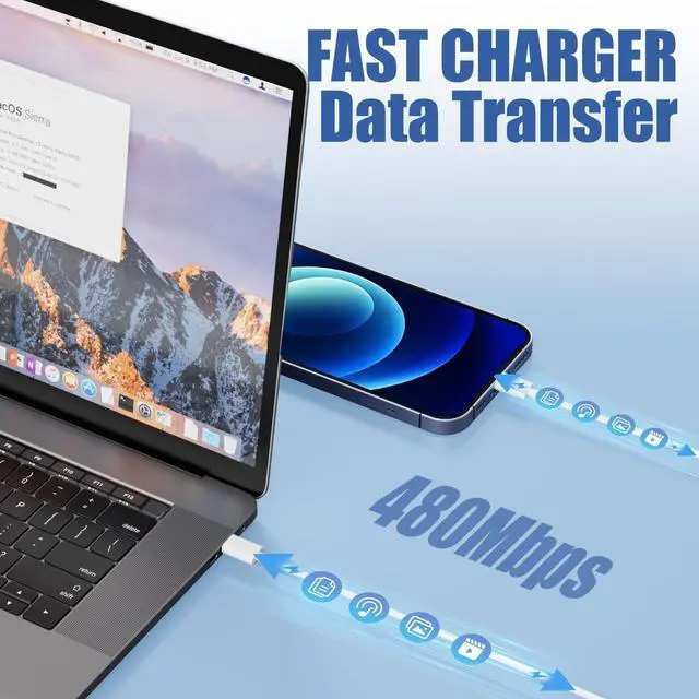 Alt view image 4 of 7 - KEHIPI Charger for iPhone 14 Fast Charging, 3Pack USB C Wall Charger Block with 6FT Long Charging Cord Cable for iPhone 14 Charger/14 Pro Max/13/13 Pro Max/12/12 Pro Max/11/XR/XS/X and More