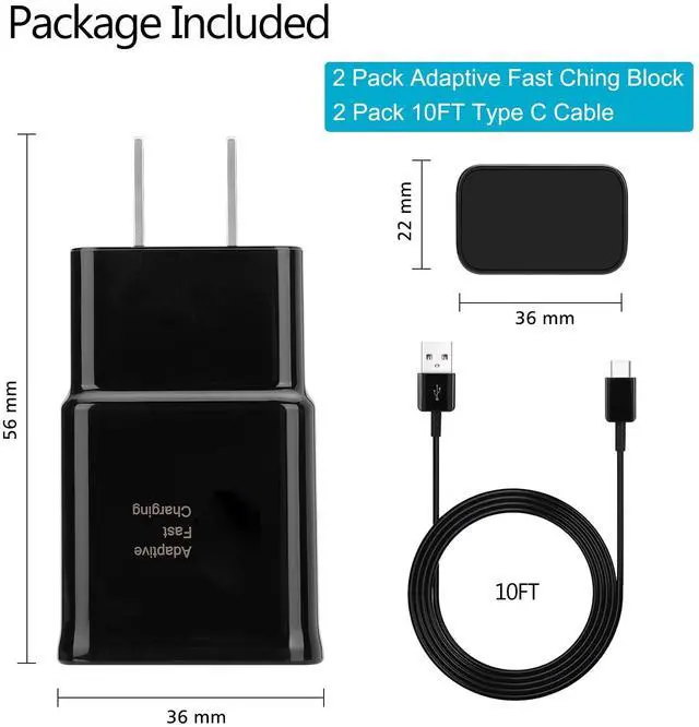 Alt view image 7 of 7 - KEHIPI Type C Charger Fast Charging 10FT, USB C Android Phone Charger Cable for Samsung Galaxy S22/S22+/S22 Ultra /S21/S21+/S20/S20+/S10/S10+/S10e/S9/S9+/S8/S8Plus/Edge/Active/Note 8/9/10/20