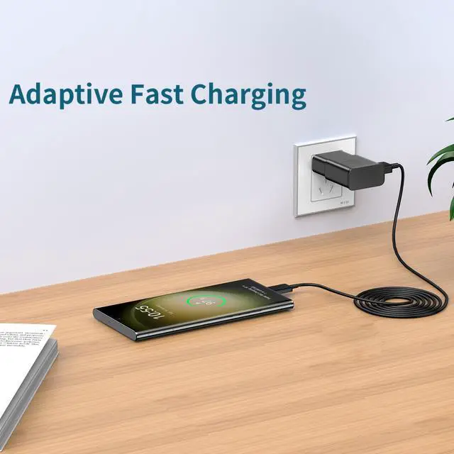 Alt view image 4 of 7 - KEHIPI Fast Charger Andriod, Type C Fast Charger with 5FT C Type Fast Charging Cable for Galaxy S10/S9/S8/S10e/S10+/S8+/S9+/Note 8 9 10 20/S22/S21/S21+/S21 Ultra/ S20-Black
