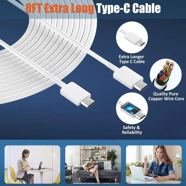Alt view image 5 of 6 - KEHIPI Phone 17 16 15 Pro Max Charger 30W Type C Chargers USB C Fast Charger Block Phone 17 Chargers Fast Charging with 8FT C Charging Cable for Phone 17/17 Pro Max/16/16Pro Max/15/15 Pro/iPad/Samsung