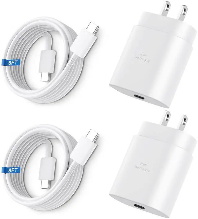 Main image of KEHIPI Super Fast Charger Type C, 25W USB C Wall Charger Fast Charging for Samsung Galaxy S25 Ultra/S25/S25+/S24+/S24 Ultra/S24/S24+/S23 Ultra/S22 Ultra/S21 Ultra with 8FT Long Type C Charger 2Pack