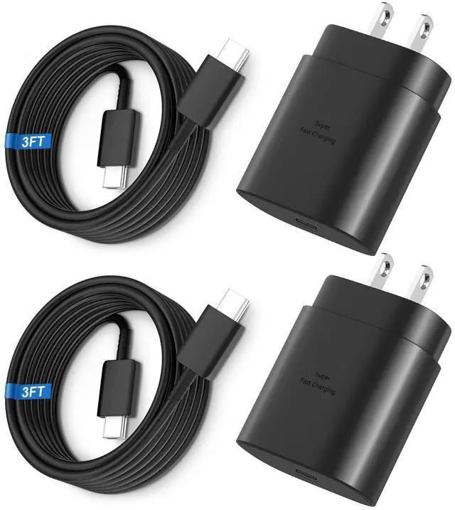 Main image of KEHIPI Super Fast Charger Type C, 25W USB C Wall Charger Fast Charging for Samsung Galaxy S25 Ultra/S25/S25+/S24+/S24 Ultra/S24+/S23 Ultra/S22 Ultra/S21 Ultra with 3FT Long Type C Charger Cable 2Pack