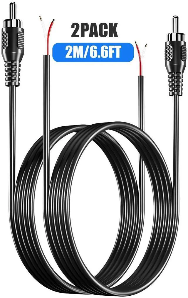 Main image of KEHIPI 2 Pack Replacement 3.5mm Male Plug to Bare Wire Open End TRRS 4 Pole Stereo 1/8" 3.5mm Plug Jack Connector Audio Cable for Headphone Headset Earphone Microphone Cable Repair 20AWG/0.5MM²