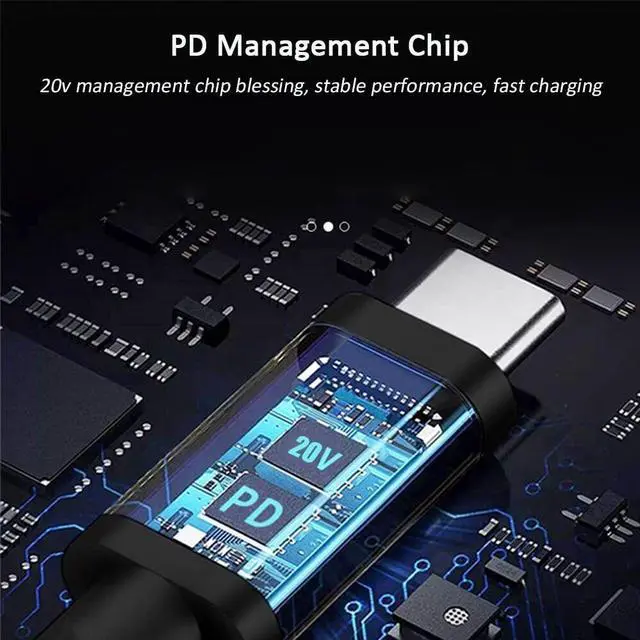 Alt view image 5 of 7 - KEHIPI 5ft USB C to DC 5.5mm x 2.1mm Power Charging Cord for Laptop (5521), Type C Male Input to DC 5.5 x 2.1mm Male Power Charging Cable(up to 20V/100W) Compatible with Laptop/Notebook(5521)