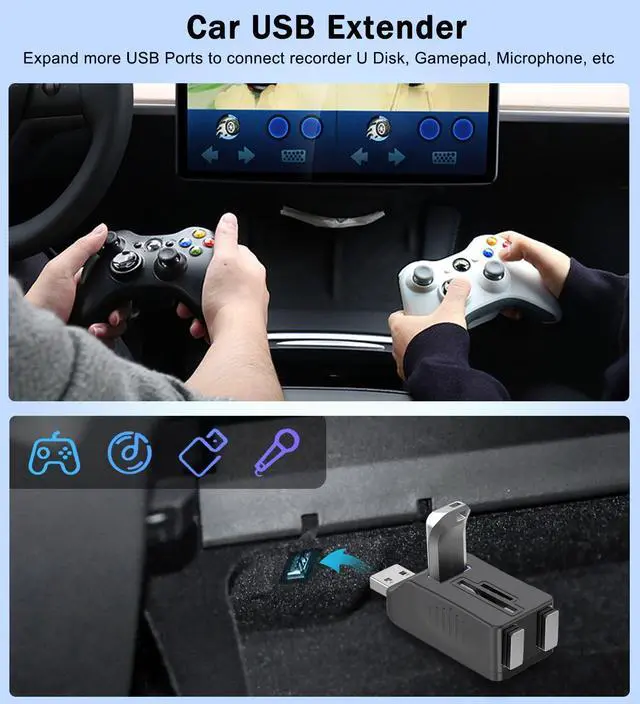 Alt view image 6 of 7 - KEHIPI 5-Port USB 3.0 Hub with SD TF Card Reader, USB Extender Adapter with Memory SD/Micro SD Card Reader, USB 3.0/2.0 Ports, Portable USB Splitter for Laptop,PC, Camera, Flash Driver, HDD, Dash Cam