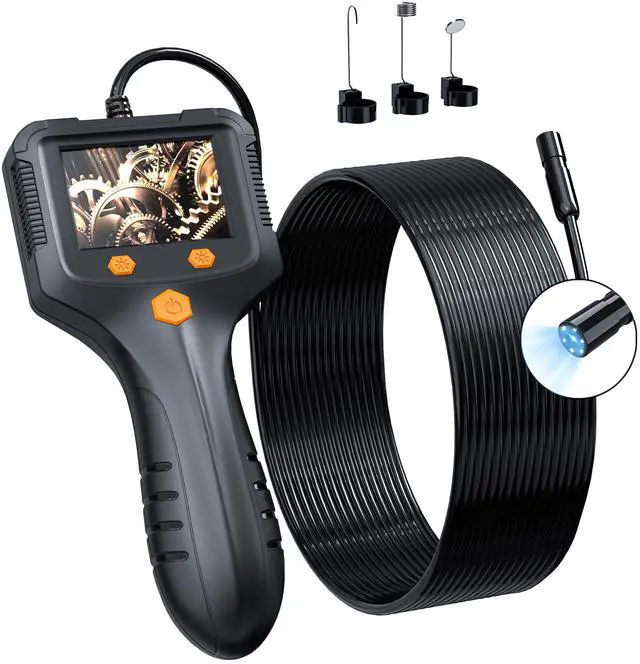Main image of KEHIPI Borescope, Endoscope Camera with Light, IP67 Waterproof Endoscope, 1080 HD Inspection Endoscope, Snake Camera with 50FT Semi-Rigid Cord, Gadgets for Men(2.4")
