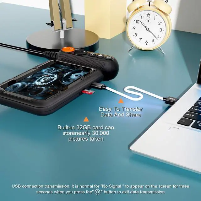 Alt view image 4 of 6 - KEHIPI Endoscope Camera with Light, 5-inch Dual Lens 1920P HD Borescope, 7.9mm Camera with 9 LEDs, 16.5ft Semi-Rigid Cable, IP67 Waterproof - for Sewer/Drain Pipe, Automotive Inspection, Tools & Cool