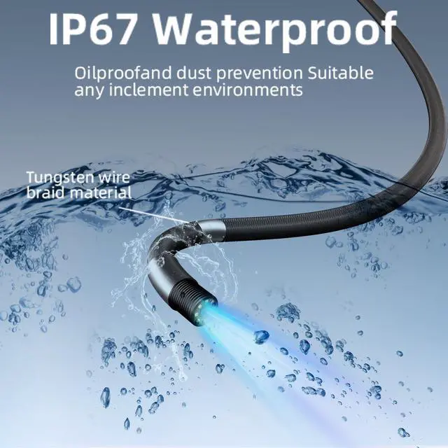 Alt view image 5 of 7 - KEHIPI Two-Way Articulating Borescope Camera with Light, 1920P HD Endoscope Camera, 5 FT Flexible Snake Inspection Scope for Automotive and Aircraft Mechanics, Father's Day Gifts&Cool Gadgets for Men