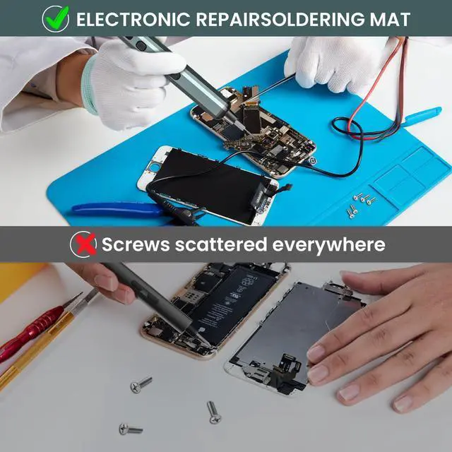 Alt view image 6 of 7 - KEHIPI 70-in-1 Cordless Electric Screwdriver Set with 64 S2 Steel Bits: 3.7V USB-C Rechargeable,5 Torque Settings & 4 LED Lights,Mini Repair Kit for PC,RC Electronics,Phones, Laptops, Glasses,Clocks