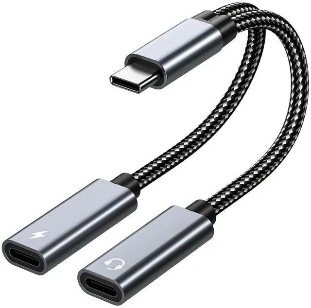 Main image of KEHIPI USB C Splitter, Dual USB C Headphone and Charger Adapter 32 Bit / 60W Fast Charging Compatible with iPhone 15 Series, Galaxy S23 S22 S21 Ultra, Pixel,Pad Pro
