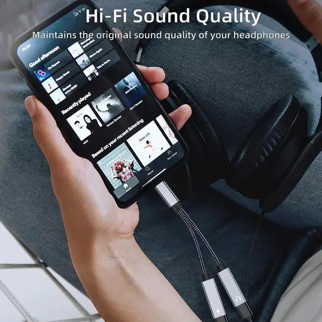 Alt view image 2 of 6 - KEHIPI USB C Splitter, Dual USB C Headphone and Charger Adapter 32 Bit / 60W Fast Charging Compatible with iPhone 15 Series, Galaxy S23 S22 S21 Ultra, Pixel,Pad Pro