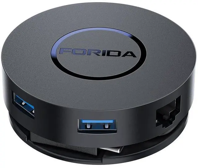 Main image of KEHIPI Mini USB C Docking Station Dual HDMI Monitor USB C to USB Dock Hub with Gigabit Ethernet 100W Power Delivery Micro SD Card Reader for MacBook/Dell/HP/Lenovo ThinkPad/Surface (Black)