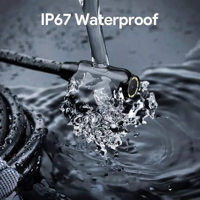 Alt view image 6 of 7 - KEHIPI Industrial Borescope Tool & 4.3" IPS Screen, Bluart 3.0 Tech, HD Digital Endoscope Camera Lights, IP67 Inspection Camera, 16.5FT Semi-Rigid Drain Snake Cable, Cool Gadget Gift, Mechanic Tool