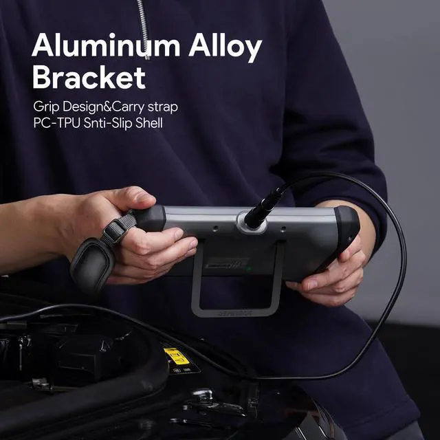 Alt view image 7 of 7 - KEHIPI 7'' IPS Endoscope Camera with Lights, 1080P Triple-Lens Digital Borescope Tool, Inspection Camera with Split Screen, Sound Recording, 16.5ft IP67 Waterproof Snake Cable, 180° Rotation View