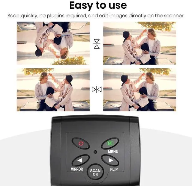 Alt view image 5 of 7 - KEHIPI Mini Digital Film & Slide Scanner  Converts 35mm Negatives & Slides to JPEG Photo  Includes 2.4 LCD Screen  Easy Load Film Adapters