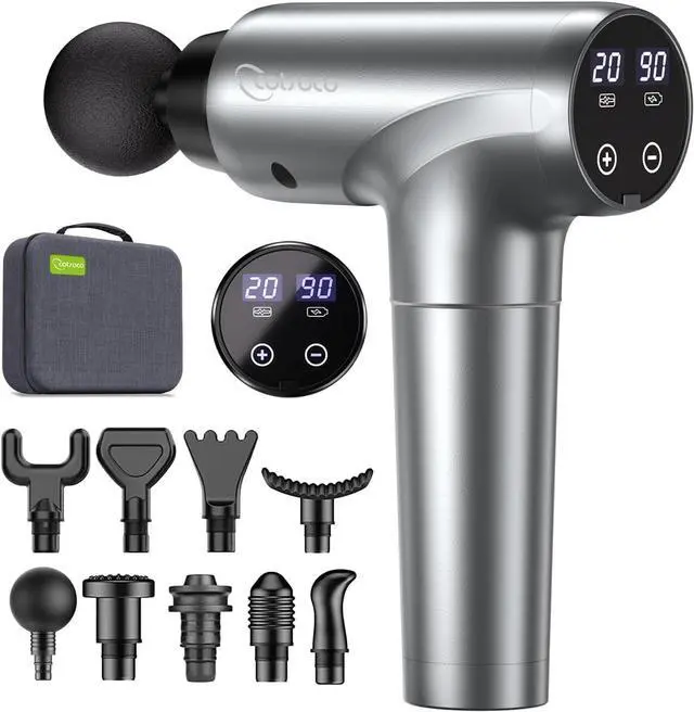 Main image of KEHIPI Massage Gun, Muscle Massage Gun Deep Tissue Back Massager for Pain Relief, 20 Speeds Handheld Electric Massager Tool with Silent Brushless Motor, Suitable for Gym Office Home Travel