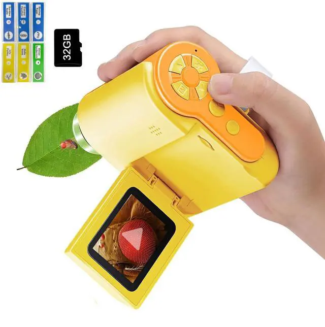 Main image of KEHIPI Portable Labsters Microscope - 1000X Telescope & SD Card Photo & Video Microscope for Kids 3+
