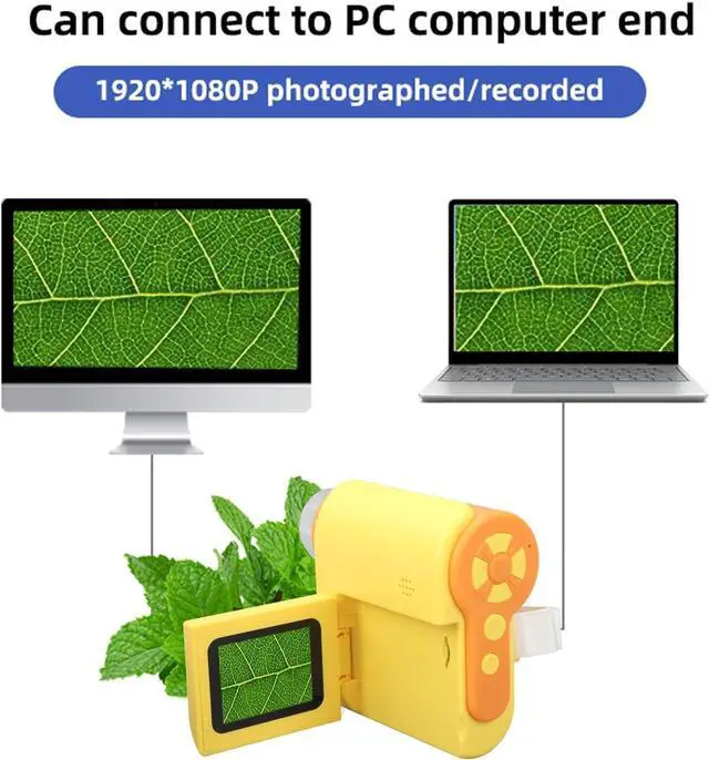 Alt view image 4 of 7 - KEHIPI Portable Labsters Microscope - 1000X Telescope & SD Card Photo & Video Microscope for Kids 3+