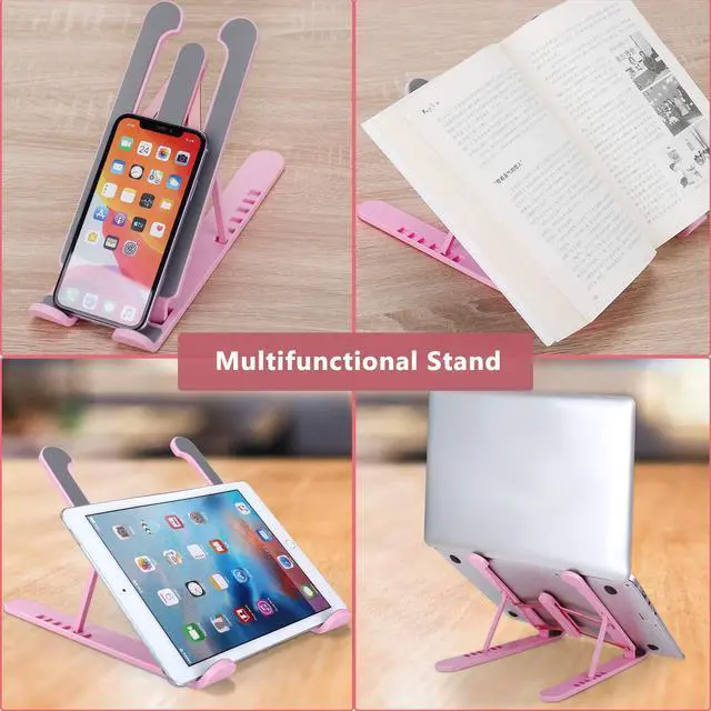 Alt view image 5 of 7 - KEHIPI Portable Laptop Stand, Adjustable Laptop Holder Riser Computer Stand for Desk Notebook Stand Mount