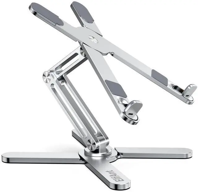 Alt view image 3 of 6 - KEHIPI Laptop Stand 360 Degree Rotation Adjustable Portable for 10" - 17" Laptop Tablet
