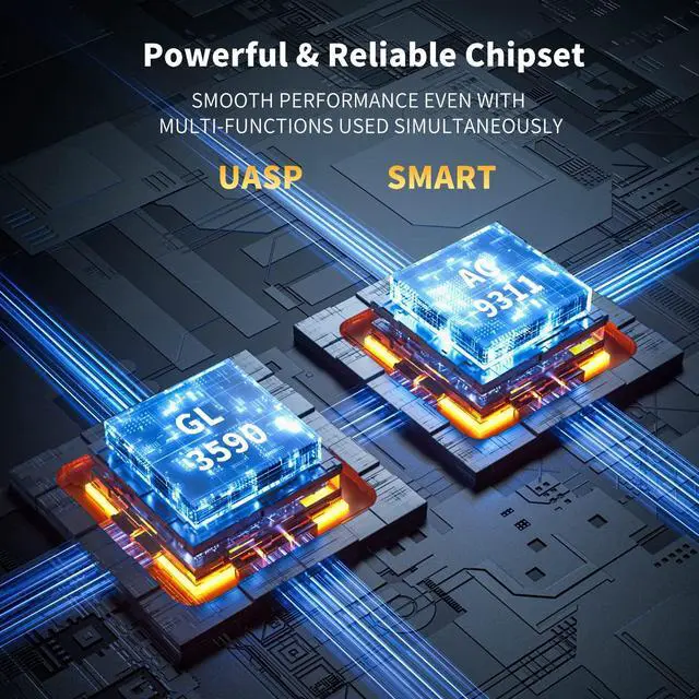 Alt view image 6 of 7 - VANGREE USB C Hub, 3 USB 3.2 Gen 2 Ports with 10Gbps, 4K@60Hz HDMI, 100W Power Delivery, 3 USB-A 3.0 Ports, USB C Splitter Multiport Adapter Extender for MacBook Pro/Air, iPad Pro, Mac mini and More