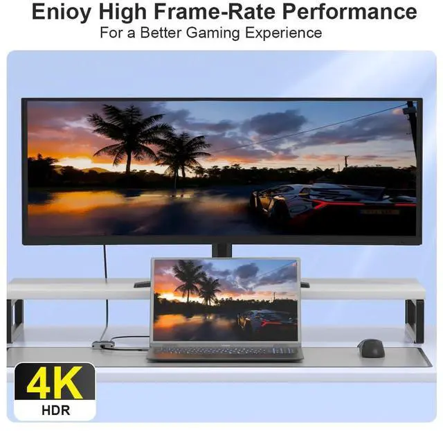 Alt view image 6 of 7 - KEHIPI USB C to HDMI 2-in-1 Adapter, Thunderbolt 3 to HDMI Adapter, USB C Hub with PD Charging, Durable Design for MacBook, iPad, iPhone, High-Speed Data Transfer & Power Delivery (Grey)