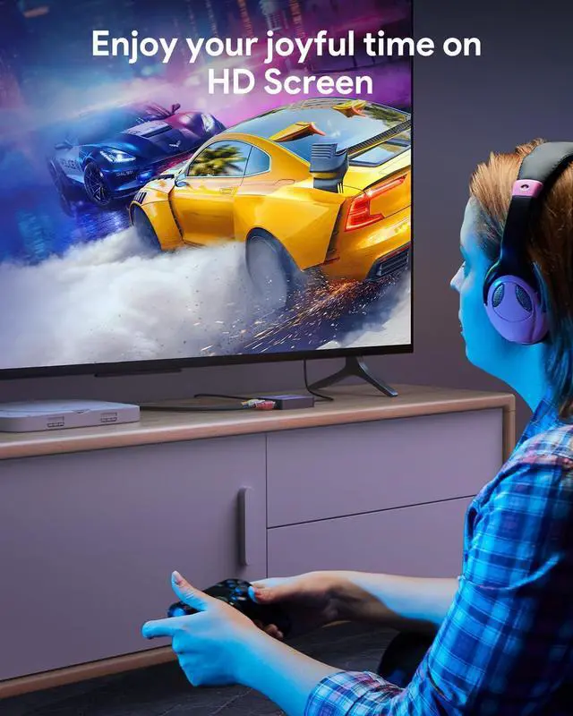 Alt view image 7 of 7 - KEHIPI RCA to HDMI,AV to HDMI Converter, 1080P Mini RCA Composite CVBS Video Audio Converter Adapter Supporting PAL/NTSC for TV/PC/ PS3/ STB/Xbox VHS/VCR/Blue-Ray DVD Players