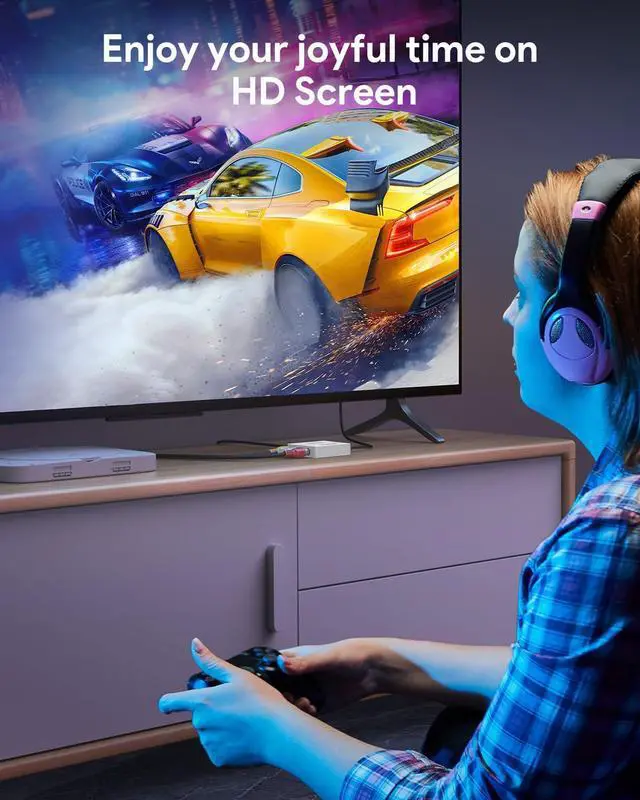 Alt view image 7 of 7 - KEHIPI RCA to HDMI Converter, 1080P AV to HDMI RCA Composite CVBS Video Audio Converter Adapter Supporting PAL/NTSC for Xbox/PS2/Wii/SNES/N64/VHS/VCR/DVD