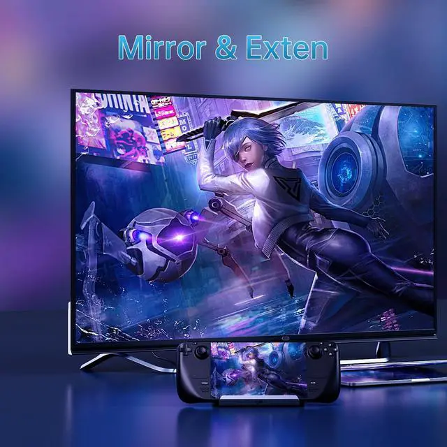 Alt view image 7 of 7 - KEHIPI Docking Staion for Steam Deck/ROG Ally/Legion Go,10 in 1 Double Fan Steam Deck Dock.1000Mbps Ethernet,3.0 PD100W Charging,HDMI 2.0 4K@60Hz.6 USB Port. SD/TF Double Card Slot Steam Deck Dock.