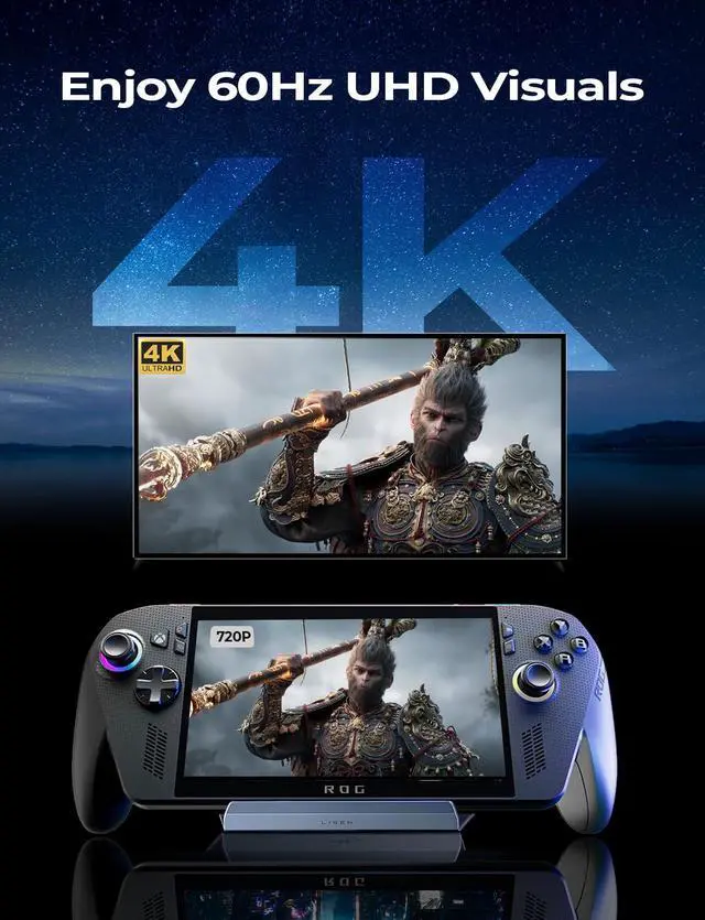 Alt view image 5 of 7 - LISEN 10-IN-1 Docking Station for Steam Deck OLED&ROG Ally X&Legion Go, Dual Cooling Fan 5 USB Ports and 4K@60Hz, 100W Charging Port Support ROG Ally 30W Mode, Gigabit Ethernet Fit for Steam Deck OLED