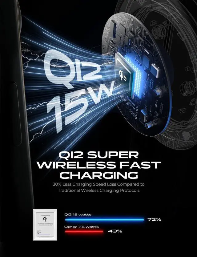 Alt view image 2 of 7 - KEHIPI  for Qi2 15W MagSafe Car Mount Charger,Super Fast Magnetic Wireless Car Charger for iPhone 16 Pro Max AccessoriesQi2 Fast Charging MagSafe Charger Fits iPhone 17 Pro Max 16 15 14 13 12 Series