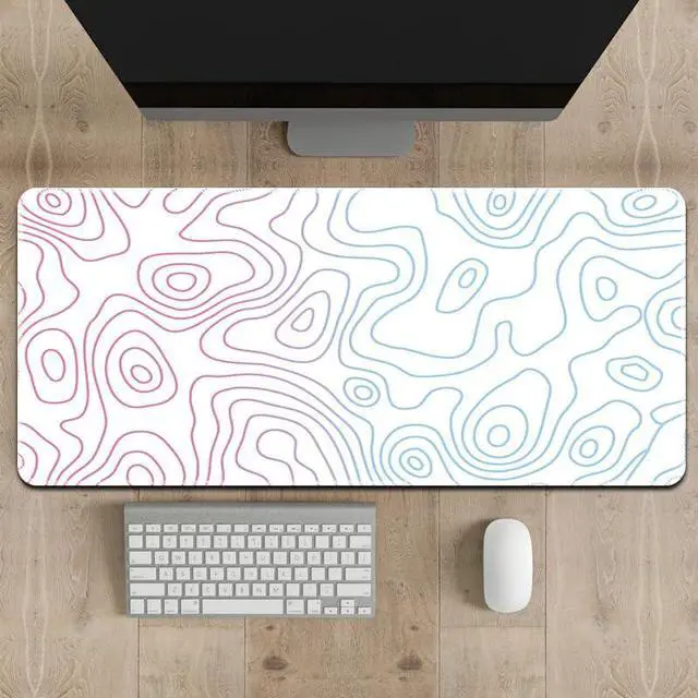 Alt view image 3 of 4 - KEHIPI Large Mouse Pad for Desk - Gaming Mouse Pad with Stitched Edges, Anti-Slip Base, Desk Mat Desk Pad for Keyboard and Mouse