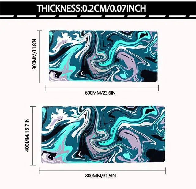 Alt view image 2 of 3 - KEHIPI Large Mouse Pad for Desk - Gaming Mouse Pad with Stitched Edges, Anti-Slip Base, Desk Pad for Keyboard and Mouse