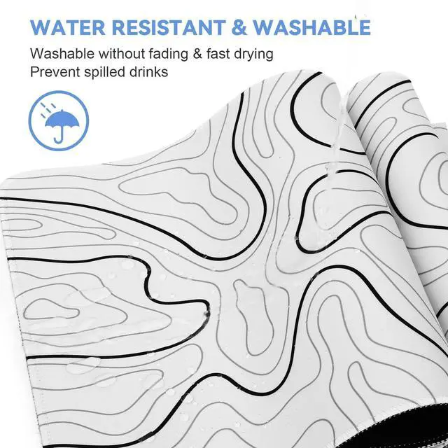 Alt view image 5 of 7 - KEHIPI Large Mouse Pad for Desk - Gaming Mouse Pad with Stitched Edges, Anti-Slip Base, Desk Mat Desk Pad for Keyboard and Mouse