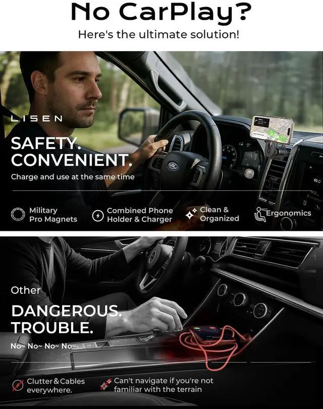 Alt view image 4 of 7 - KEHIPI for iPhone 17 MagSafe Car Mount Charger, [Safer & Faster] Vent Magnetic Wireless Car Charger, Car Vent Phone Mount Charger Fits iPhone 17 Pro Max Air 15 14 13, Samsung with MagSafe Case,Silver