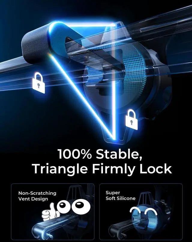 Alt view image 6 of 7 - KEHIPI for iPhone 17 MagSafe Car Mount Charger, [Safer & Faster] Vent Magnetic Wireless Car Charger, Car Vent Phone Mount Charger Fits iPhone 17 Pro Max Air 15 14 13, Samsung with MagSafe Case,Silver