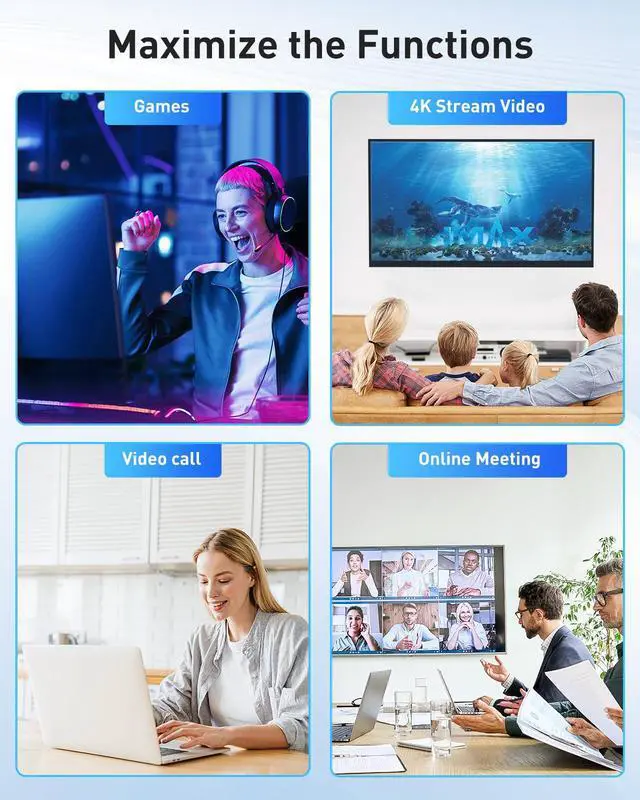 Alt view image 7 of 7 - KEHIPI WiFi 6E Adapter Wireless USB for PC - AXE5400 Tri-Band 6G/5G/2.4G WiFi 6E USB Adapter for Desktop PC Laptop, Technologies, Wireless Adapter for Desktop Network Adapters Supports Windows 11/10