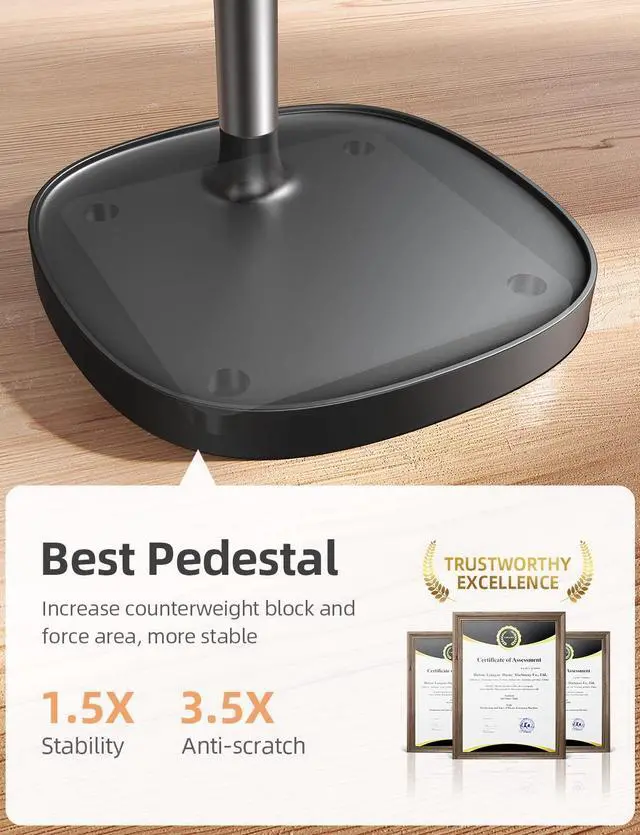 Alt view image 6 of 7 - KEHIPI Cell Phone Stand Adjust for iPhone Phone Holder for Desk, Office Desk Accessories PC Gaming Gifts for Her Essentials Kitchen Gadgets Fit Telephone OtterBox Case Switch iPad Air Tablet 4-10 in