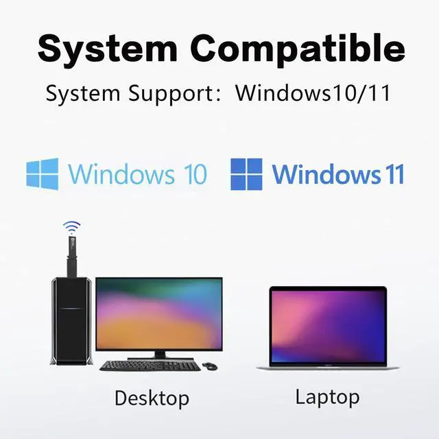 Alt view image 6 of 7 - KEHIPI Gaming WiFi Adapter for PC,6GHZ WiFi Adapter,USB WiFi Adapter,IEEE802.11AX,MU-MIMO Technologies,AXE3000 3Band(2.4+5.0+6.0G) Wireless Gigabit Speed Up to 5.3Gbps, New 6GHz,Supports Windows 11/10