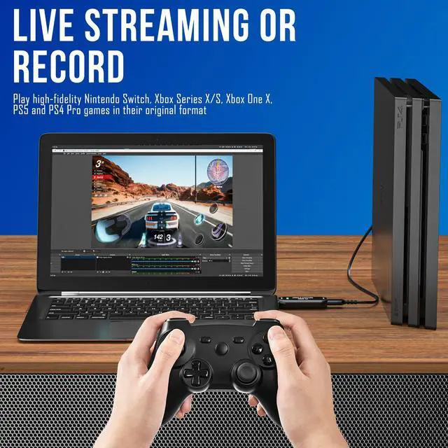 Alt view image 5 of 7 - KEHIPI Cam Link 4K External Camera Capture Card 2K50/1080p60 for Streaming and Recording via DSLR Camcorder Actioncam for Video Conferencing Live Streaming Gaming on OBS/Zoom