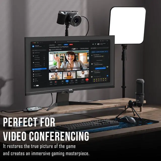 Alt view image 6 of 7 - KEHIPI Cam Link 4K External Camera Capture Card 2K50/1080p60 for Streaming and Recording via DSLR Camcorder Actioncam for Video Conferencing Live Streaming Gaming on OBS/Zoom